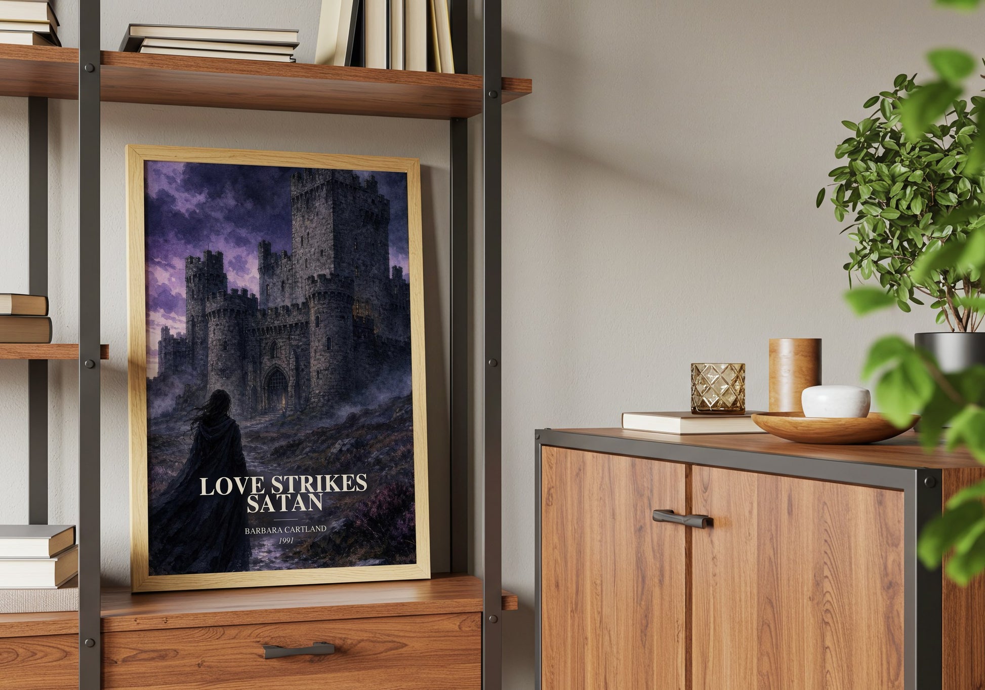 Love Strikes Satan book watercolour illustration paper finish options – matte satin gloss