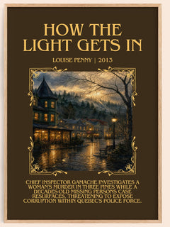 How the Light Gets In Minimalist Book Poster by Louise Penny – image 1