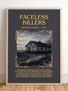 Faceless Killers Minimalist Book Poster by Henning Mankell – image 2