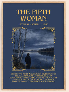 The Fifth Woman Minimalist Book Poster by Henning Mankell – image 1