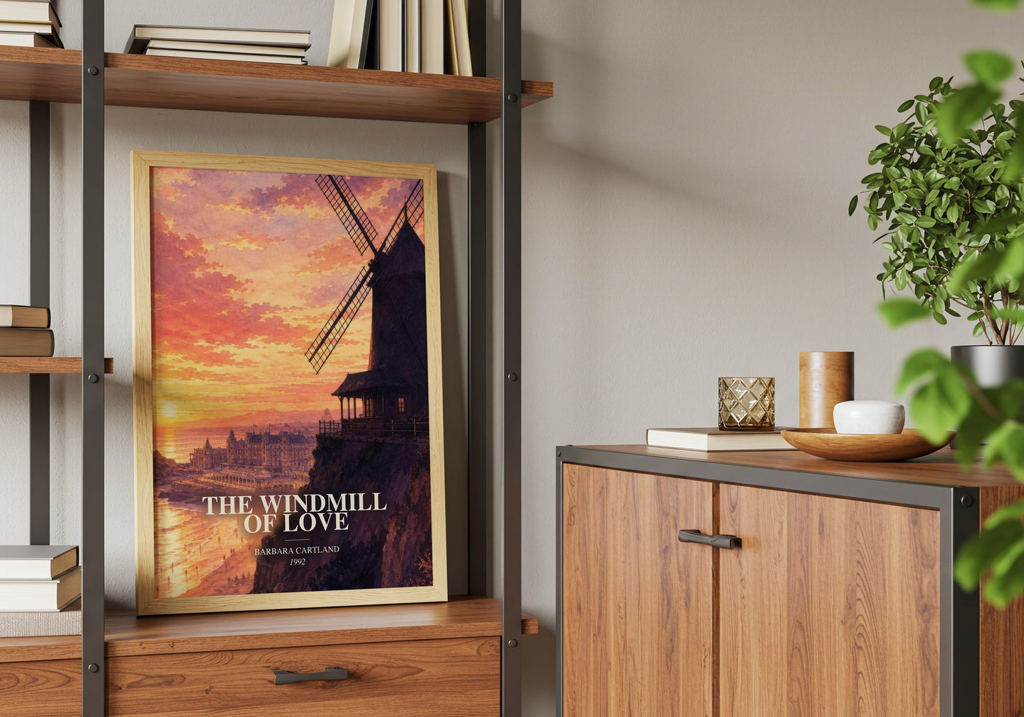 The Windmill Of Love book watercolour illustration paper finish options – matte satin gloss