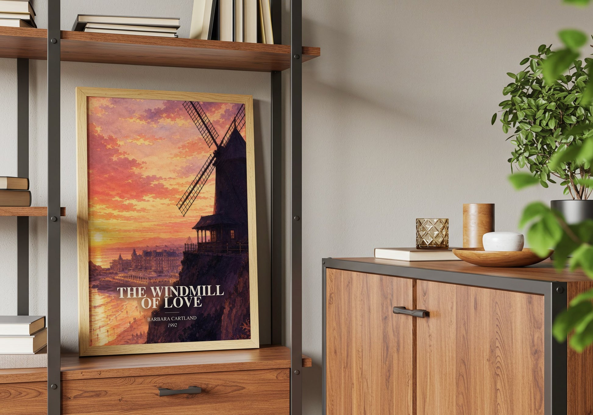 The Windmill Of Love book watercolour illustration paper finish options – matte satin gloss