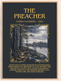 The Preacher Minimalist Book Poster by Camilla Läckberg – image 1