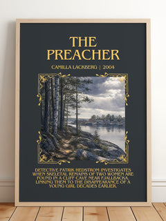The Preacher Minimalist Book Poster by Camilla Läckberg – image 2
