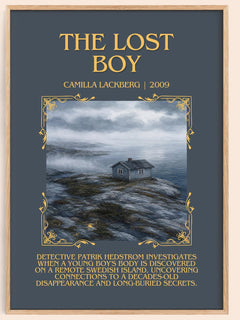 The Lost Boy Minimalist Book Poster by Camilla Läckberg – image 1