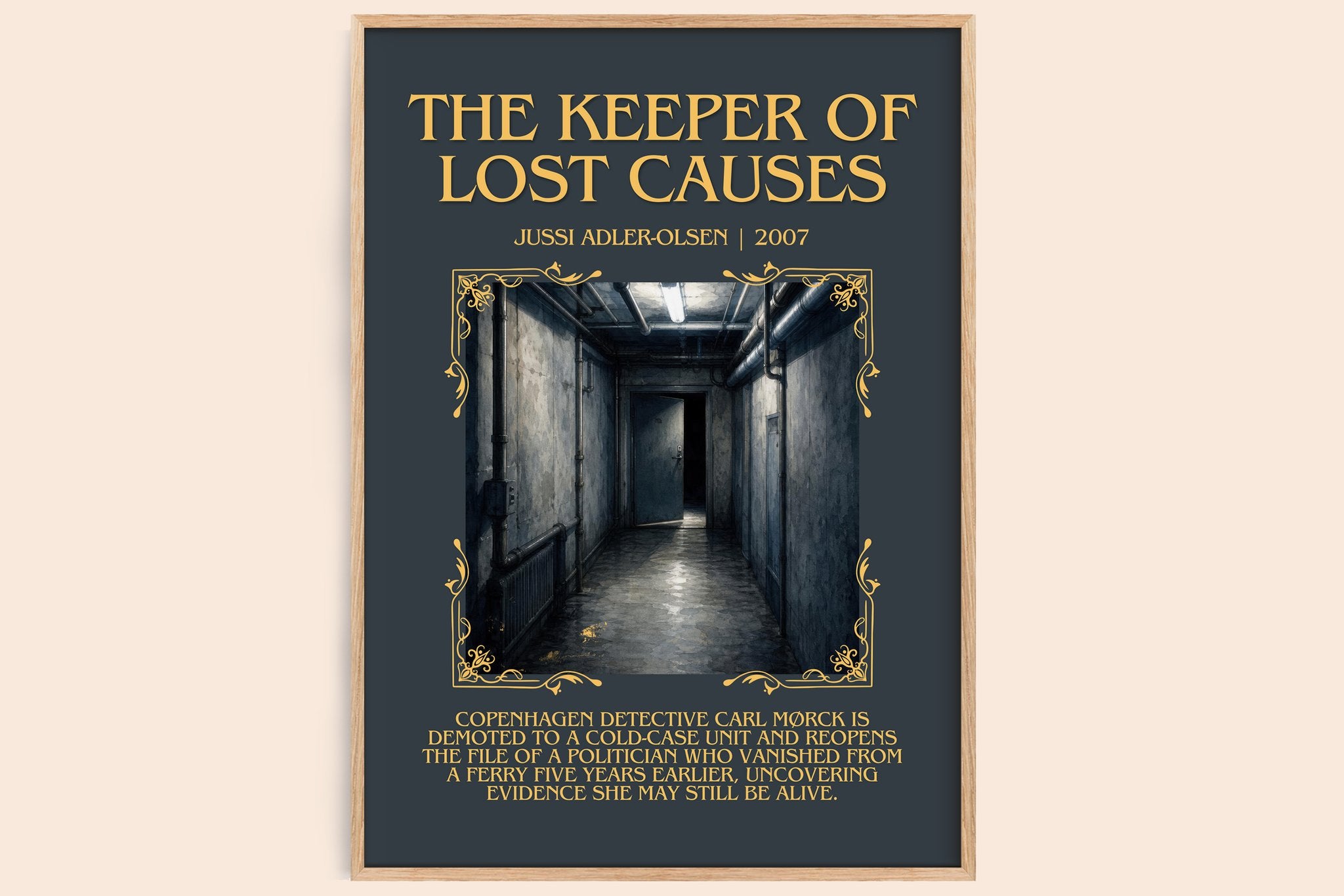 The Keeper of Lost Causes Minimalist Book Poster by Jussi Adler-Olsen