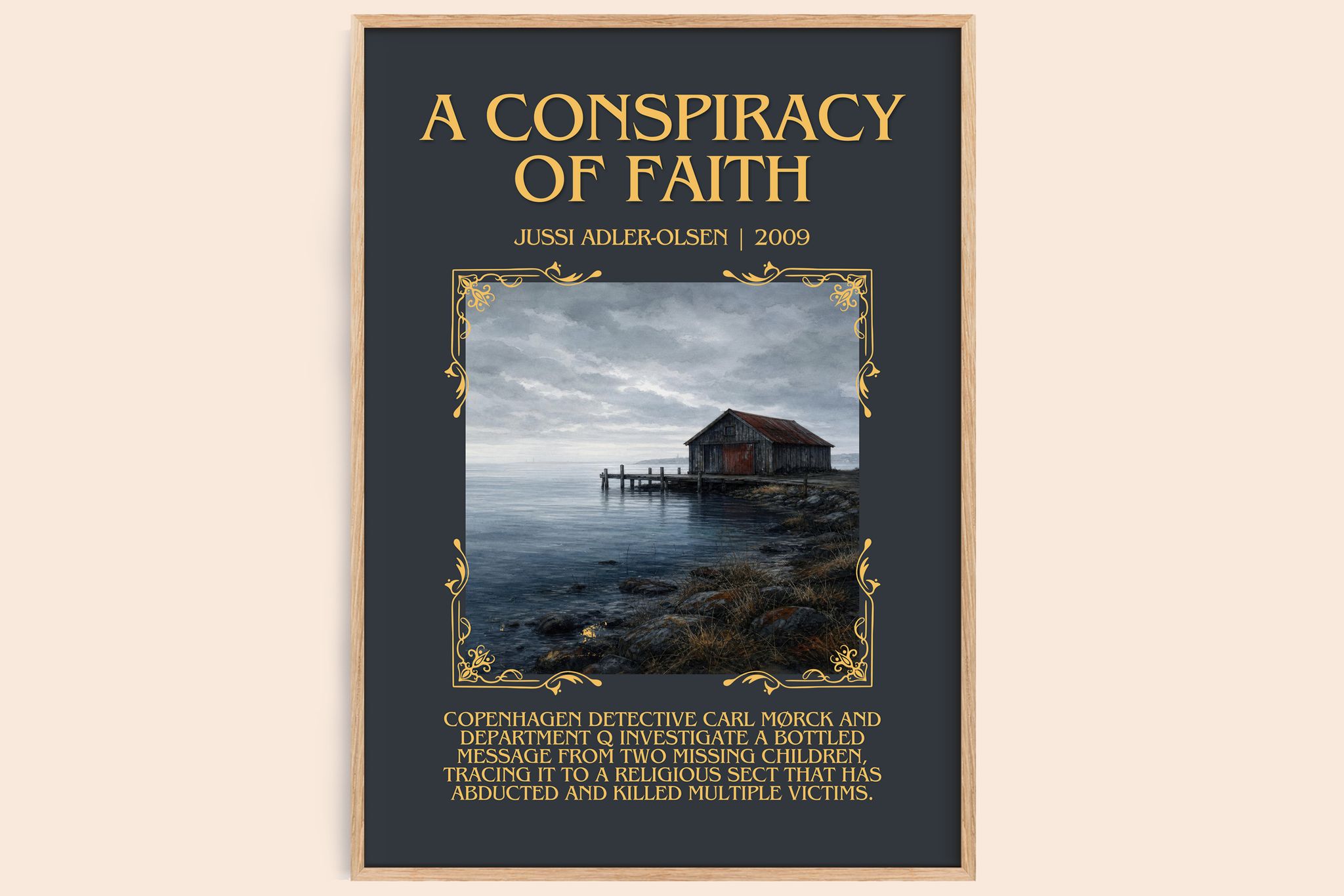 A Conspiracy of Faith Minimalist Book Poster by Jussi Adler-Olsen
