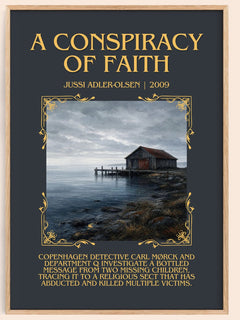 A Conspiracy of Faith Minimalist Book Poster by Jussi Adler-Olsen – image 1