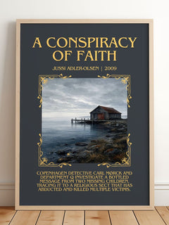 A Conspiracy of Faith Minimalist Book Poster by Jussi Adler-Olsen – image 2