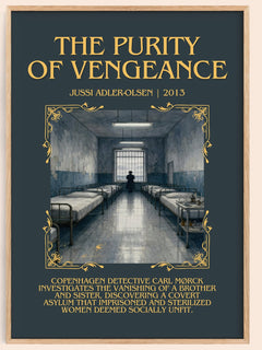 The Purity of Vengeance Minimalist Book Poster by Jussi Adler-Olsen – image 1