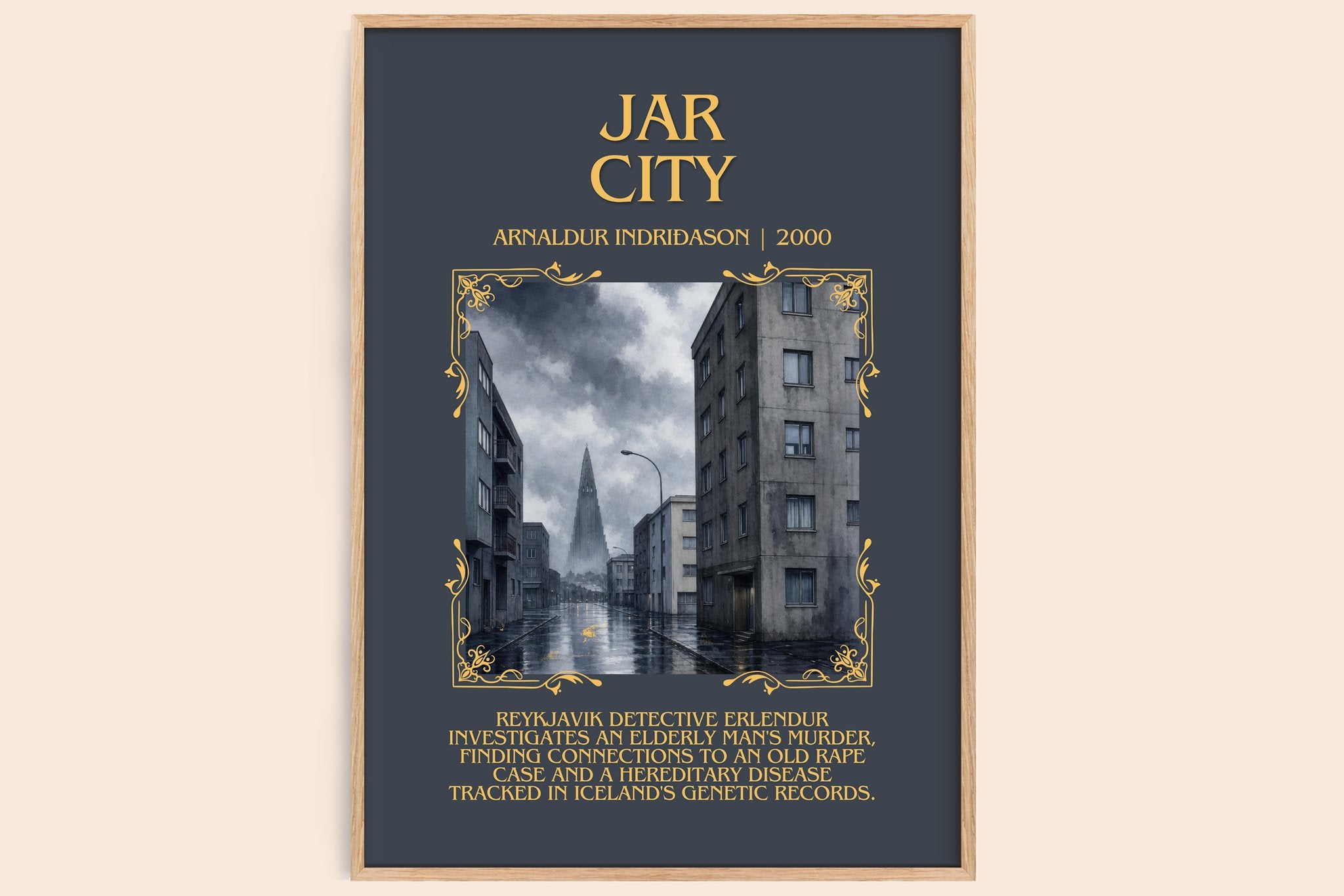 Jar City Minimalist Book Poster by Arnaldur Indriðason