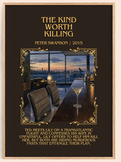 The Kind Worth Killing Minimalist Book Poster by Peter Swanson – image 1