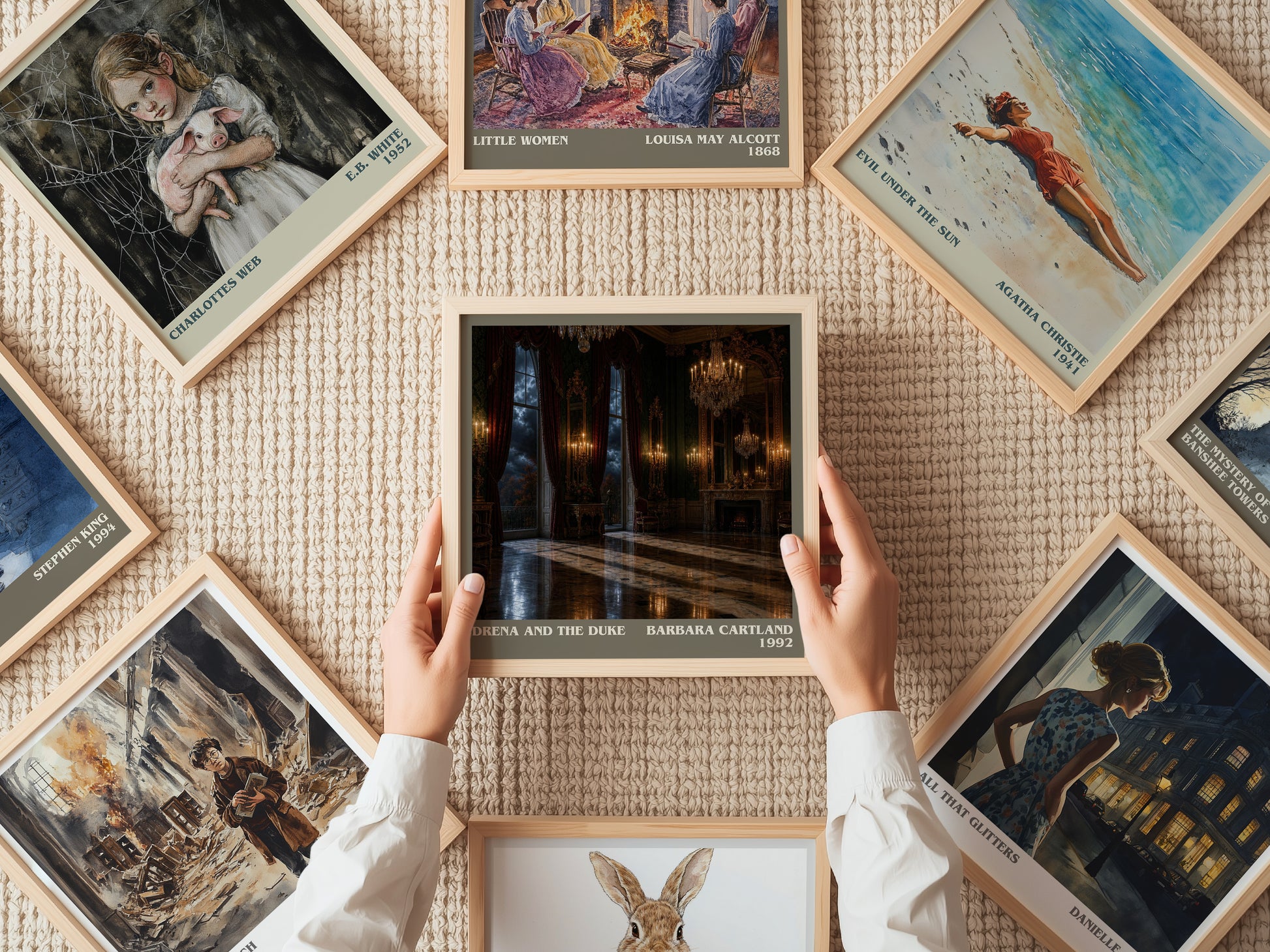 Drena And The Duke literary book poster framed on wall – romance wall art