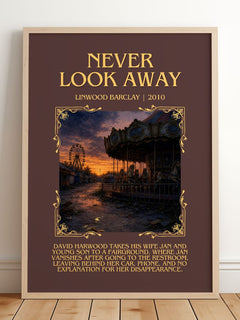 Never Look Away Minimalist Book Poster by Linwood Barclay – image 2