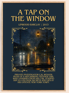 A Tap on the Window Minimalist Book Poster by Linwood Barclay – image 1