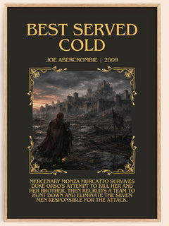 Best Served Cold Minimalist Book Poster by Joe Abercrombie – image 1