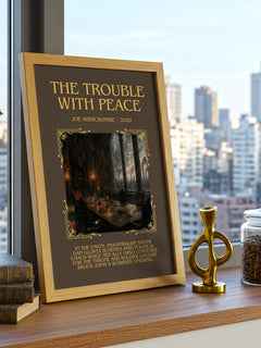 The Trouble with Peace Minimalist Book Poster by Joe Abercrombie – image 3