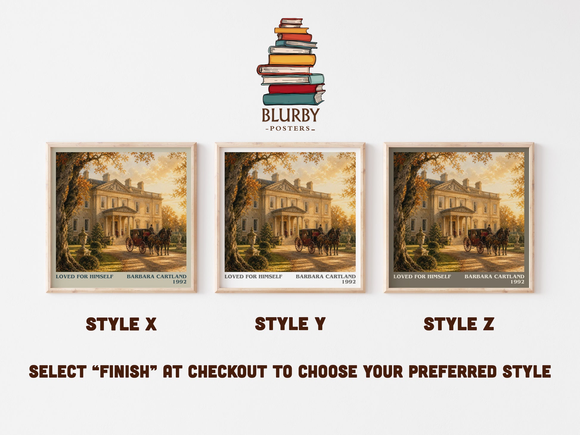 Loved For Himself literary print in frame leaning in hallway – romance wall art