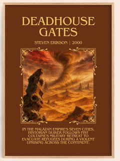 Deadhouse Gates Minimalist Book Poster by Steven Erikson – image 1