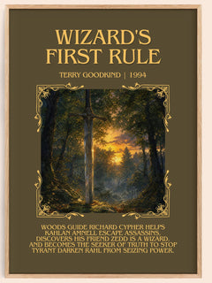 Wizard's First Rule Minimalist Book Poster by Terry Goodkind – image 1
