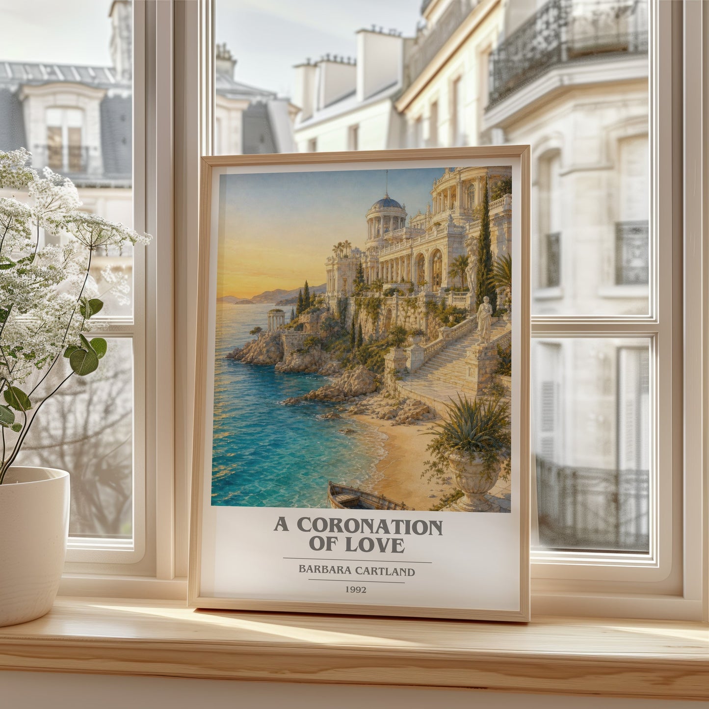 A Coronation Of Love book cover poster colour and style options – Barbara Cartland book art