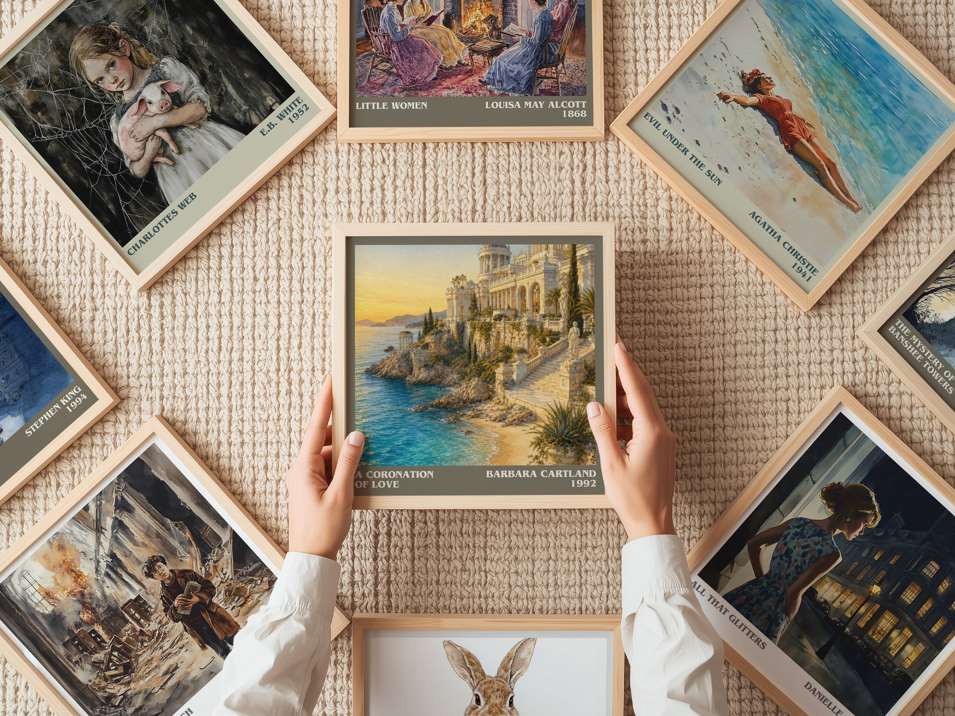 A Coronation Of Love literary book poster framed on wall – romance wall art