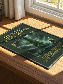 To Green Angel Tower Minimalist Book Poster by Tad Williams – image 4