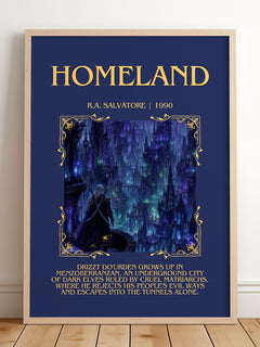 Homeland Minimalist Book Poster by R.A. Salvatore – image 2