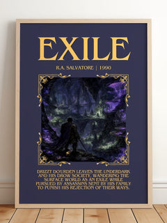 Exile Minimalist Book Poster by R.A. Salvatore – image 2