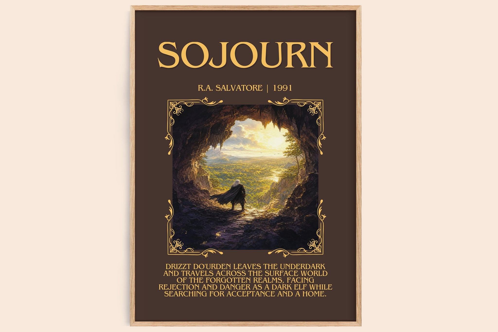 Sojourn Minimalist Book Poster by R.A. Salvatore