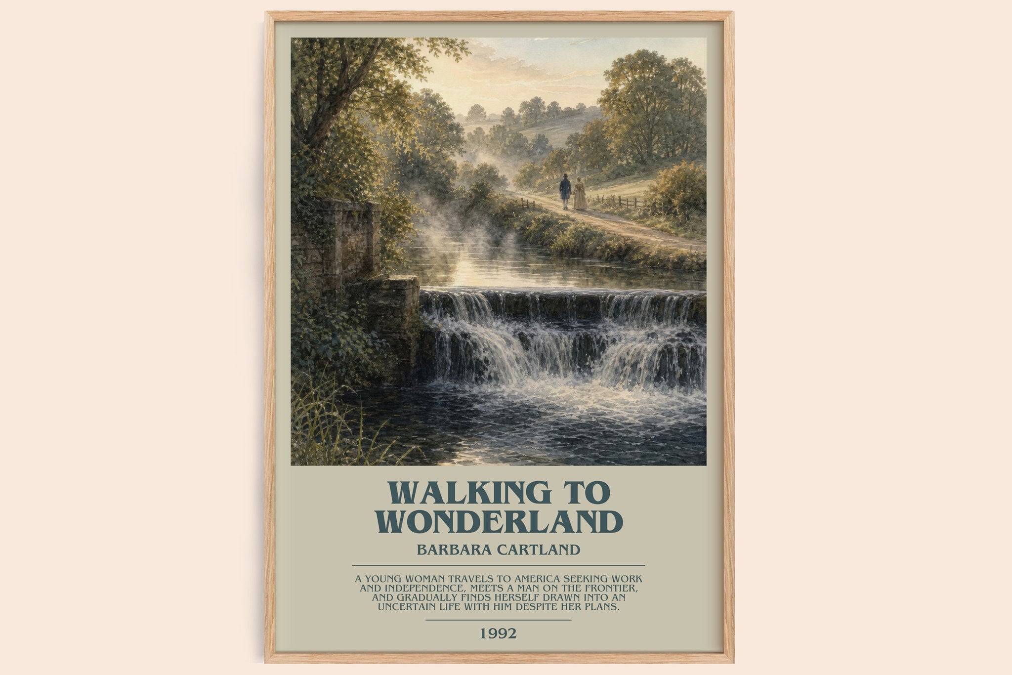 Walking To Wonderland Bookish Wall Art by Barbara Cartland
