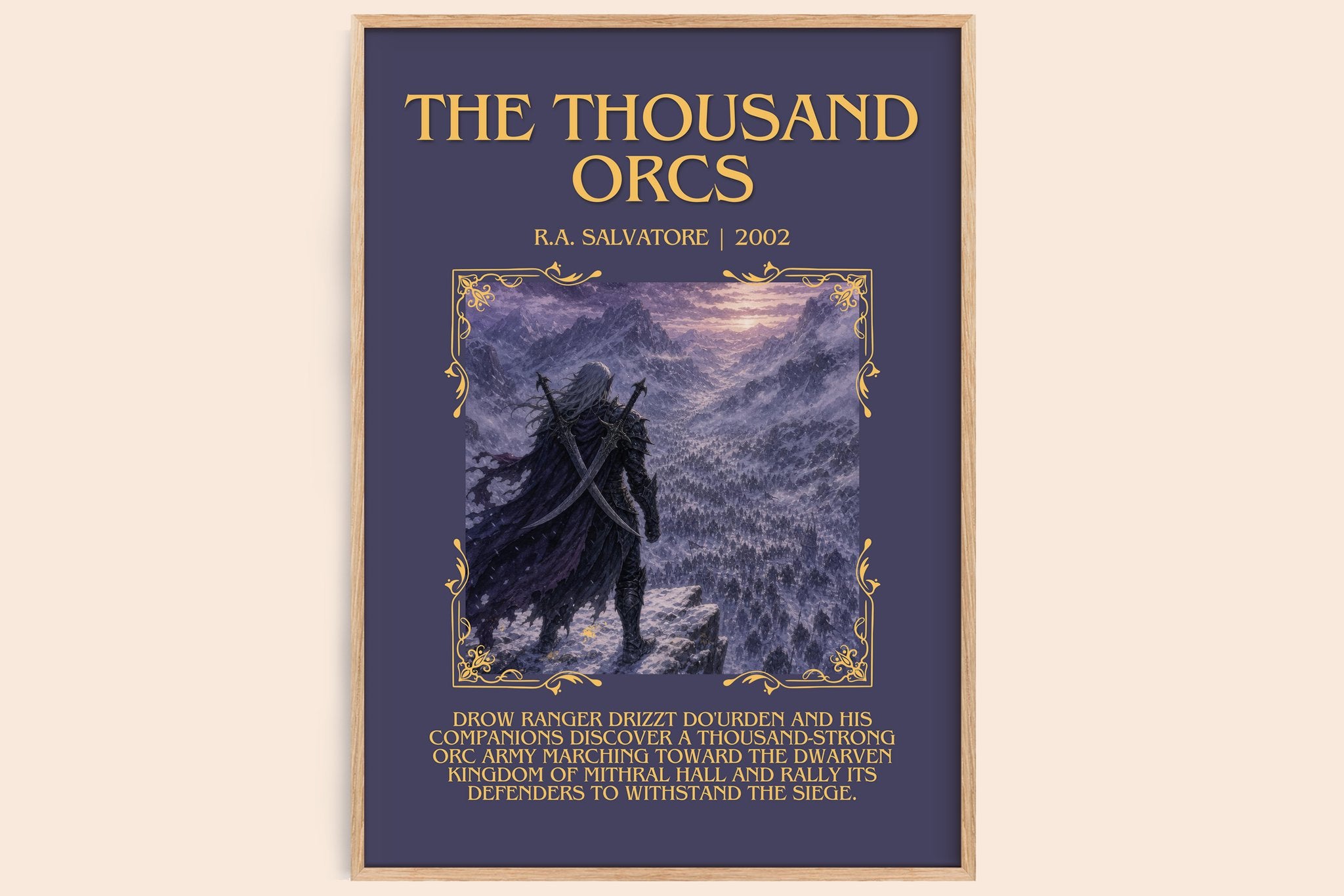 The Thousand Orcs Minimalist Book Poster by R.A. Salvatore