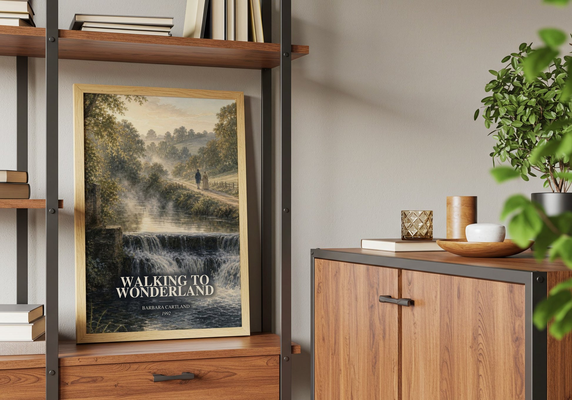 Walking To Wonderland book watercolour illustration paper finish options – matte satin gloss