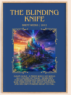 The Blinding Knife Minimalist Book Poster by Brent Weeks – image 1