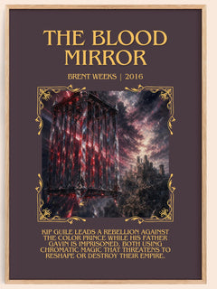 The Blood Mirror Minimalist Book Poster by Brent Weeks – image 1