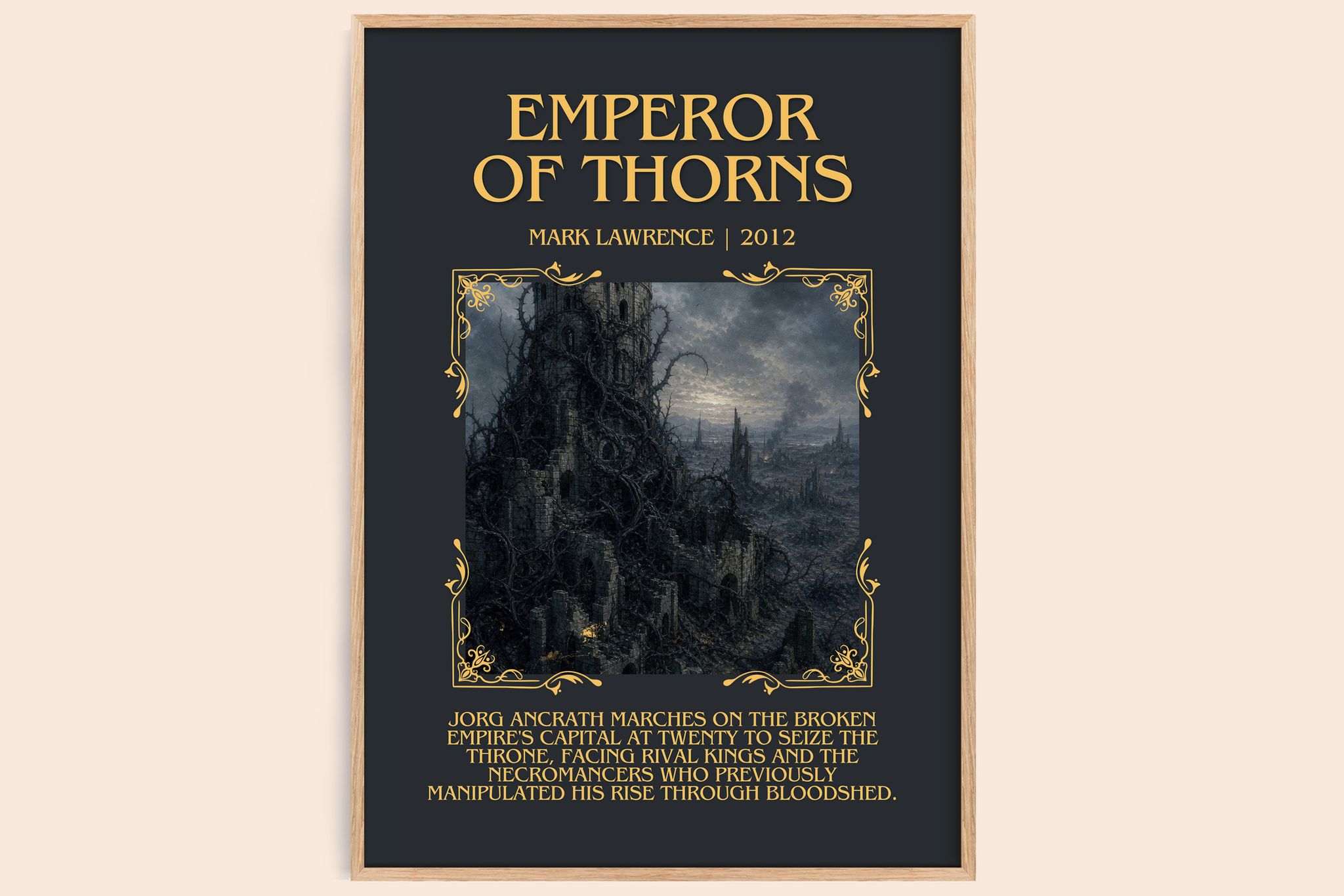 Emperor of Thorns Minimalist Book Poster by Mark Lawrence