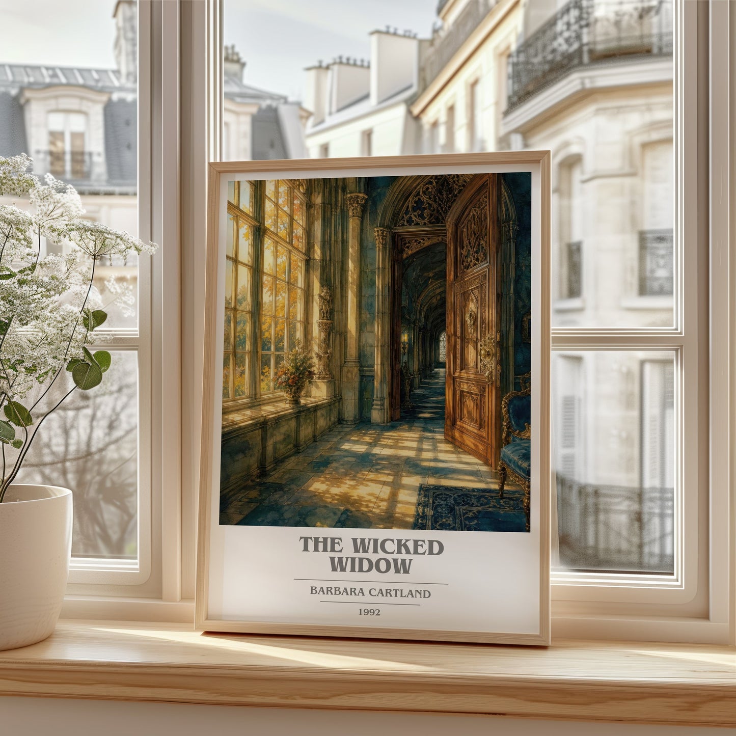 The Wicked Widow book cover poster colour and style options – Barbara Cartland book art