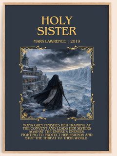 Holy Sister Minimalist Book Poster by Mark Lawrence – image 1