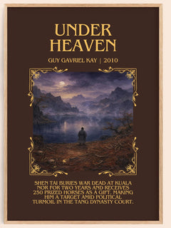 Under Heaven Minimalist Book Poster by Guy Gavriel Kay – image 1
