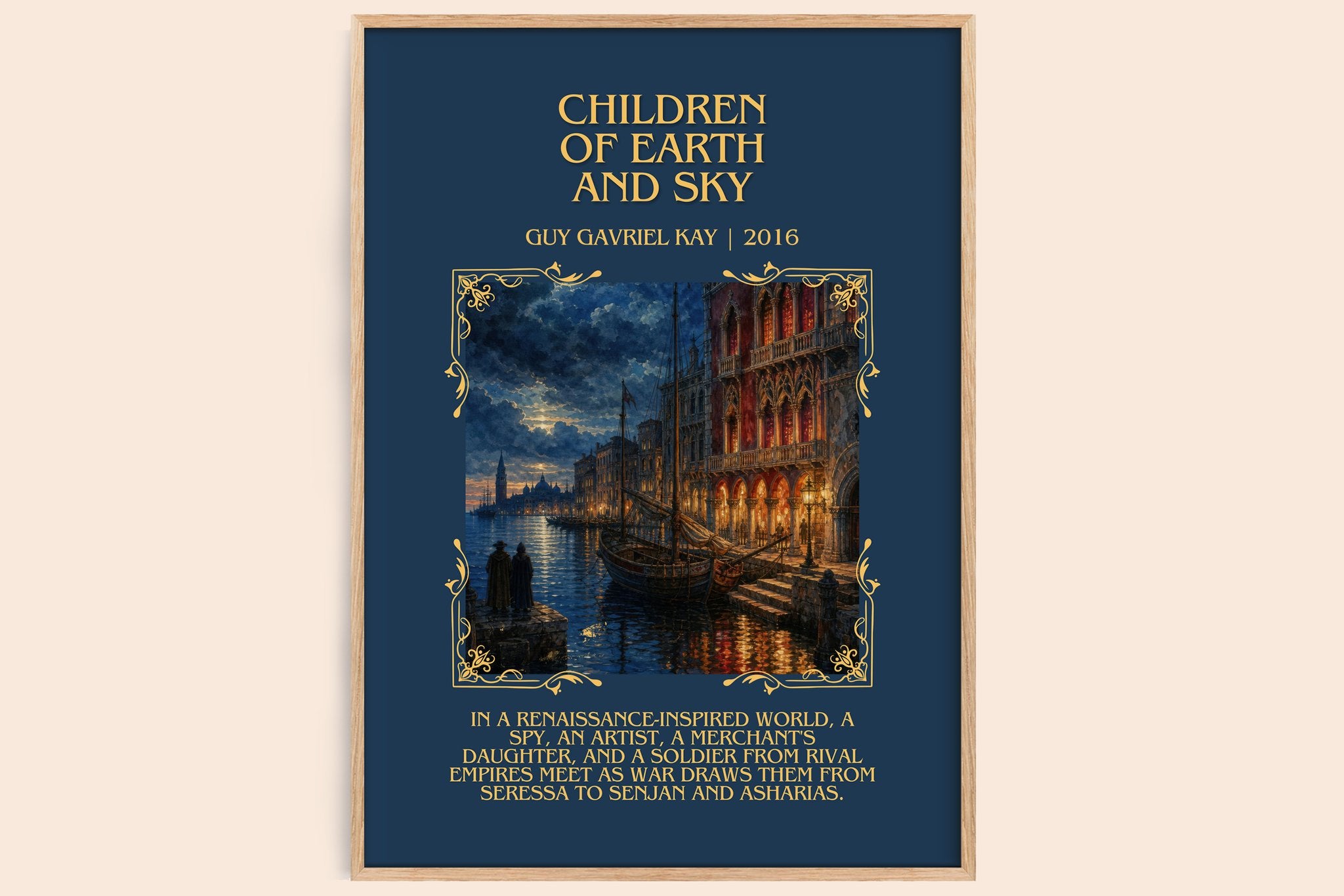 Children of Earth and Sky Minimalist Book Poster by Guy Gavriel Kay