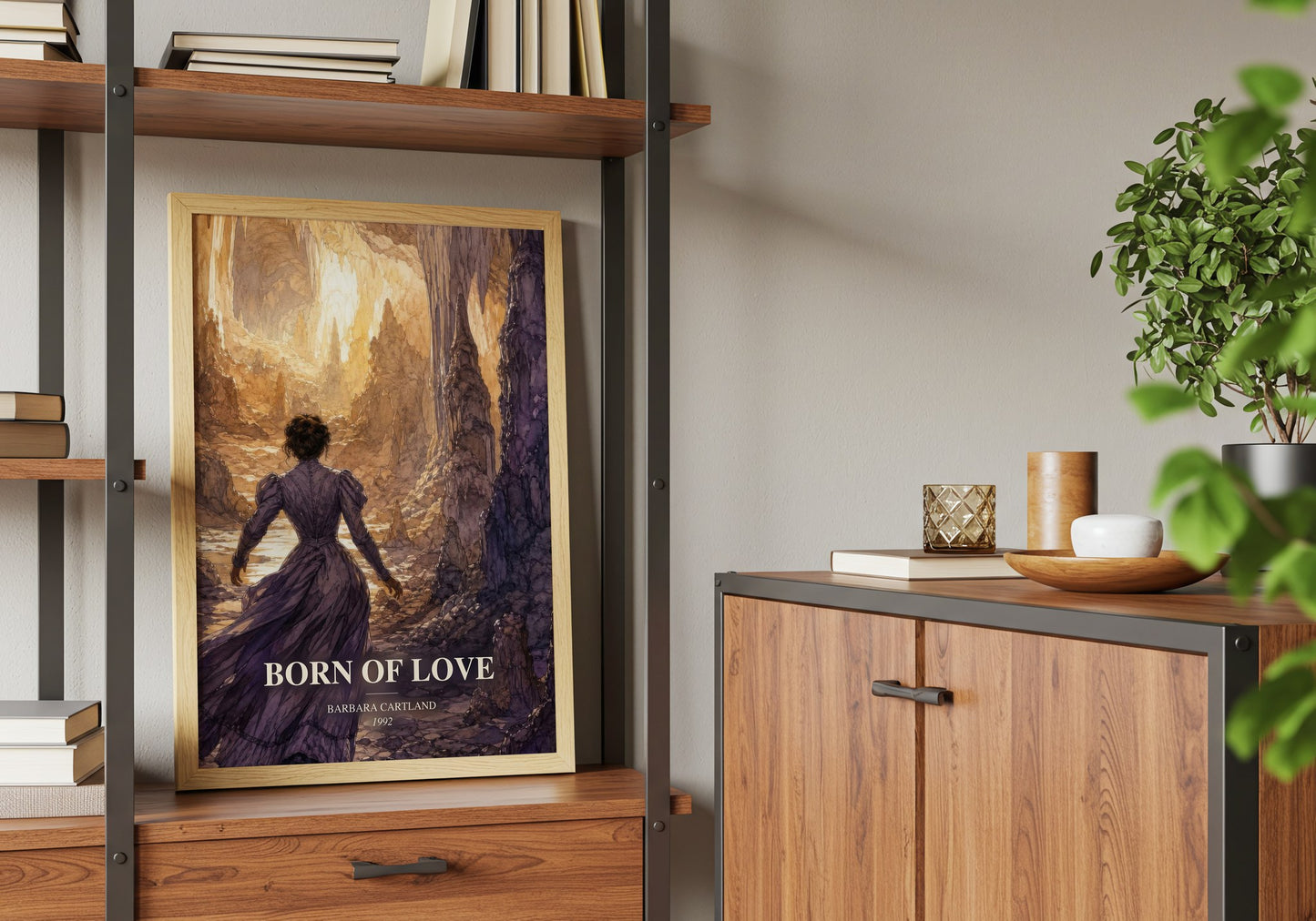 Born Of Love book watercolour illustration paper finish options – matte satin gloss