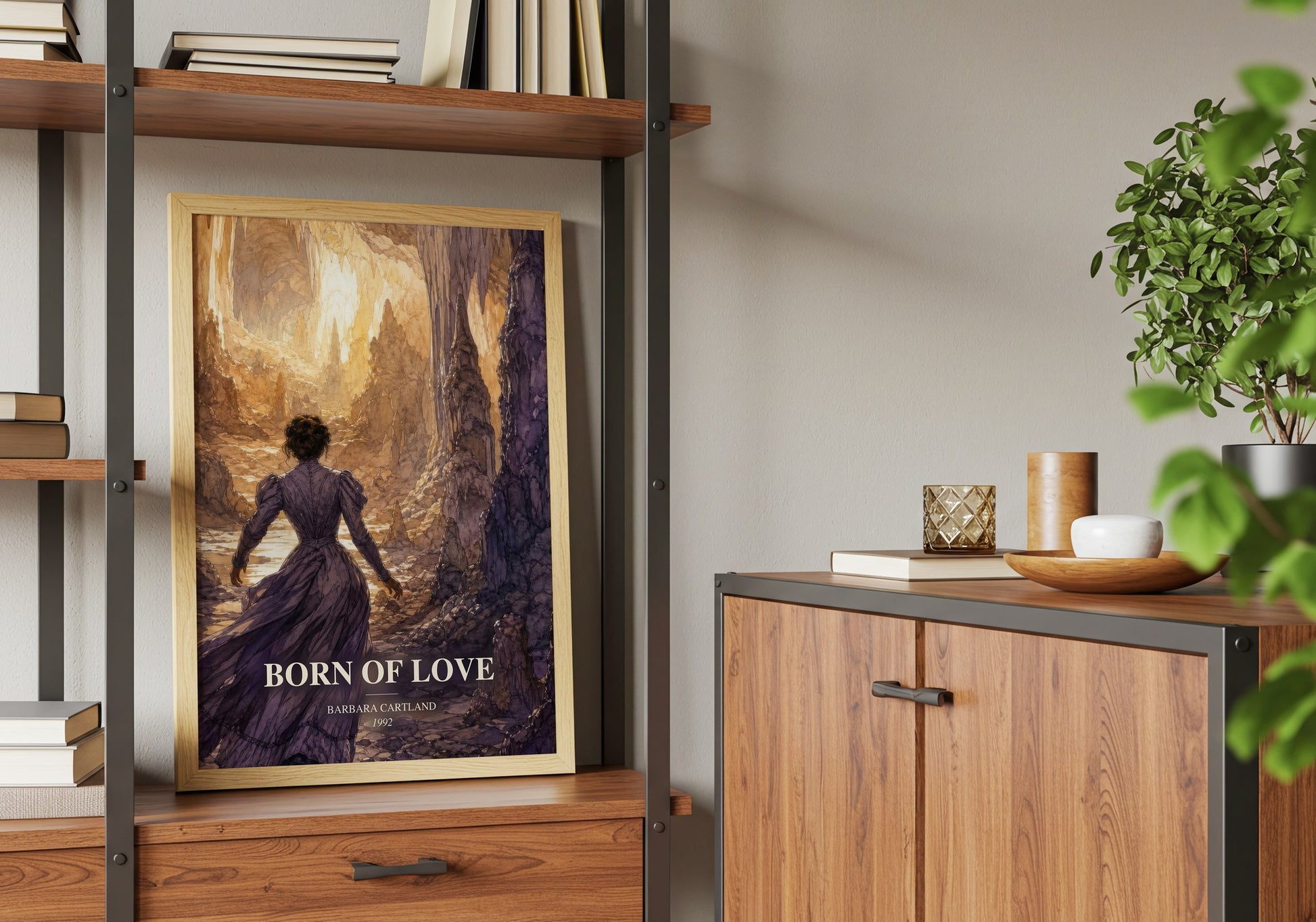 Born Of Love book watercolour illustration paper finish options – matte satin gloss
