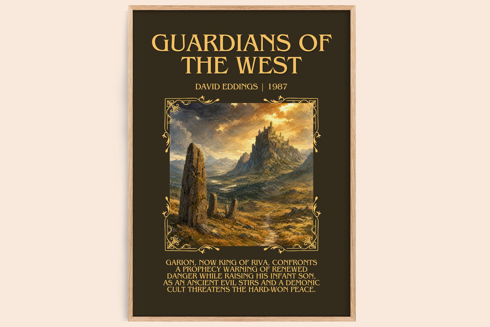 Guardians of the West Minimalist Book Poster by David Eddings