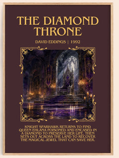 The Diamond Throne Minimalist Book Poster by David Eddings – image 1