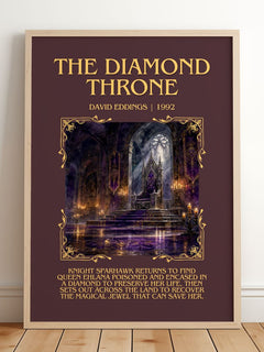 The Diamond Throne Minimalist Book Poster by David Eddings – image 2