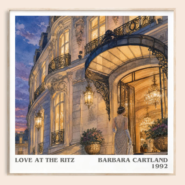 Love At The Ritz Literary Art Print by Barbara Cartland