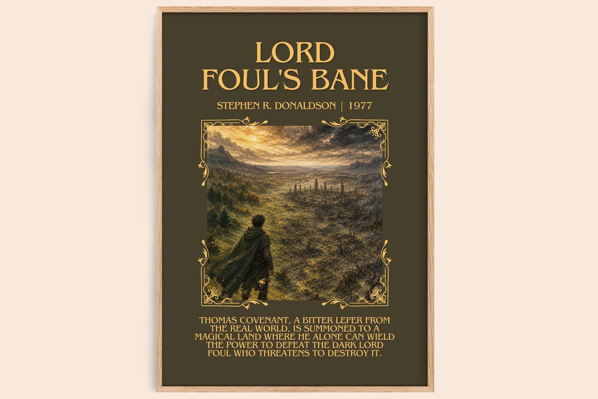 Lord Foul's Bane Minimalist Book Poster by Stephen R. Donaldson