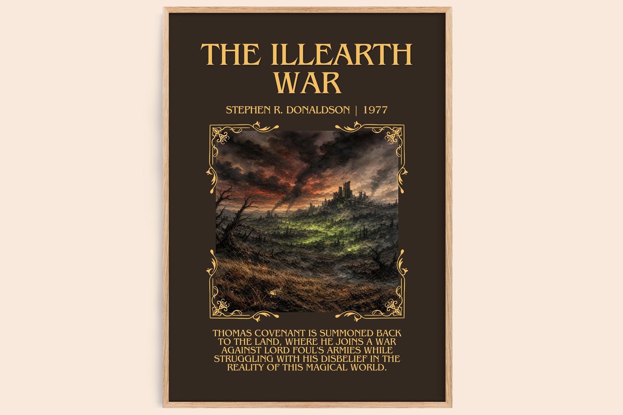 The Illearth War Minimalist Book Poster by Stephen R. Donaldson