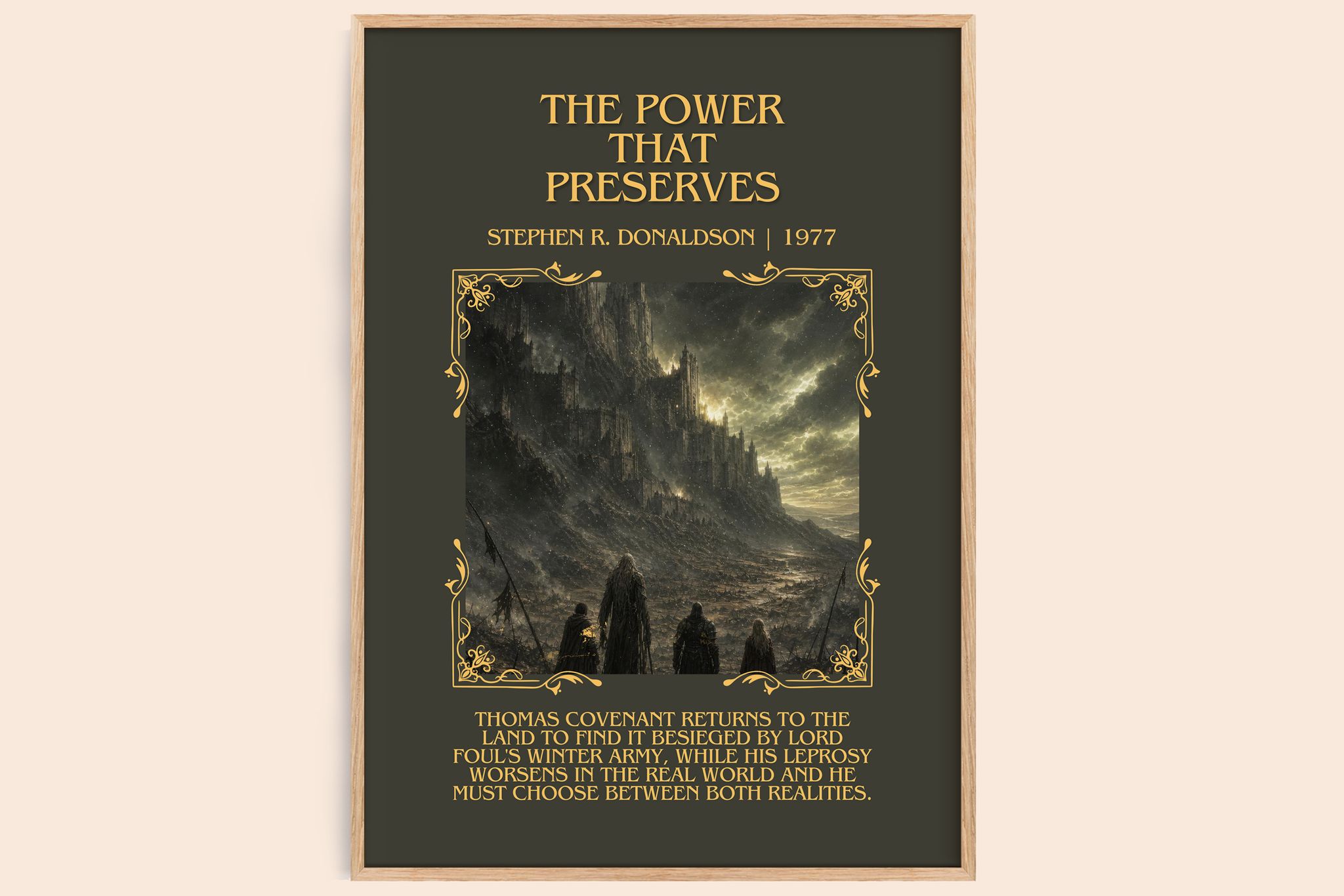 Power That Preserves Minimalist Book Poster by Stephen R. Donaldson