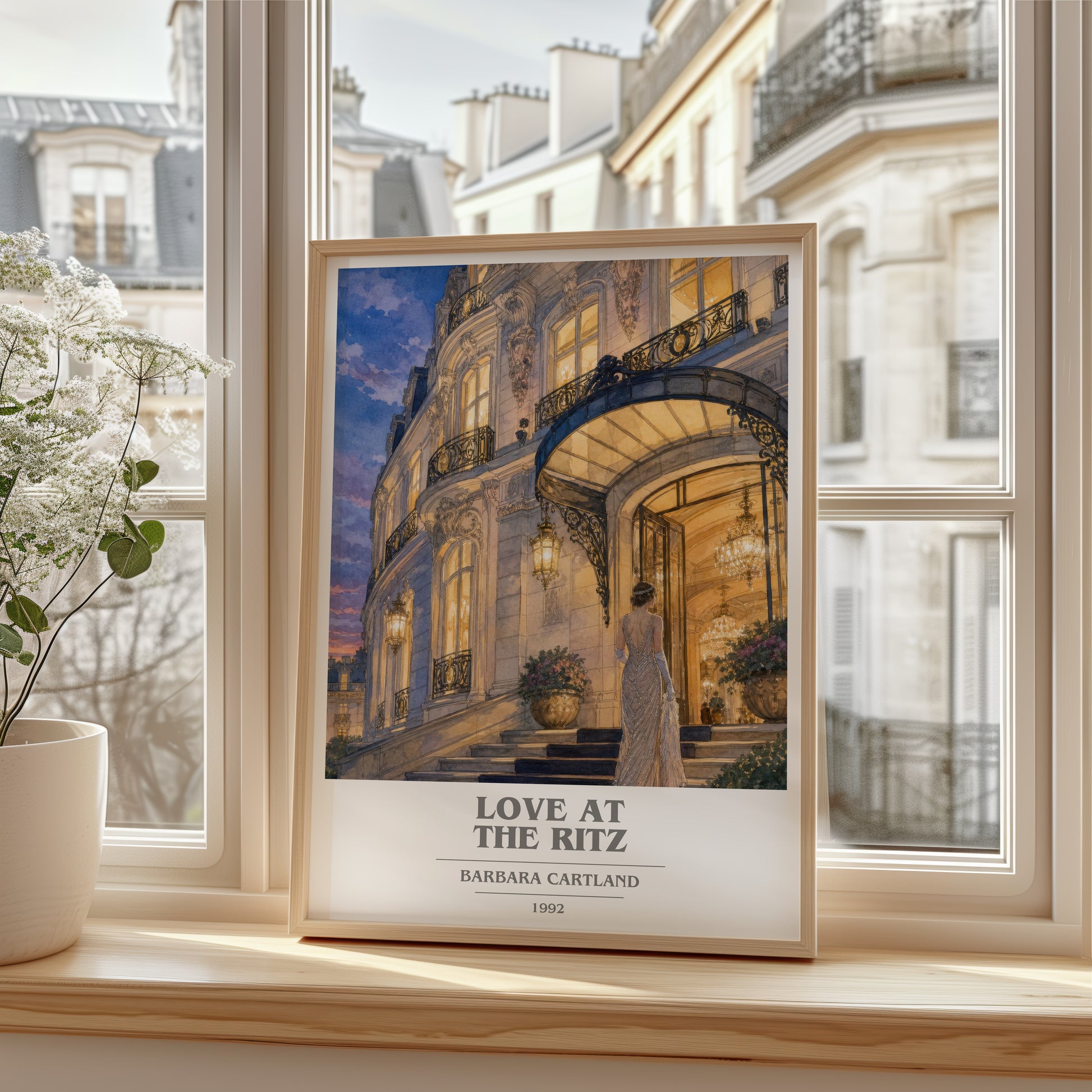 Love At The Ritz book cover poster colour and style options – Barbara Cartland book art